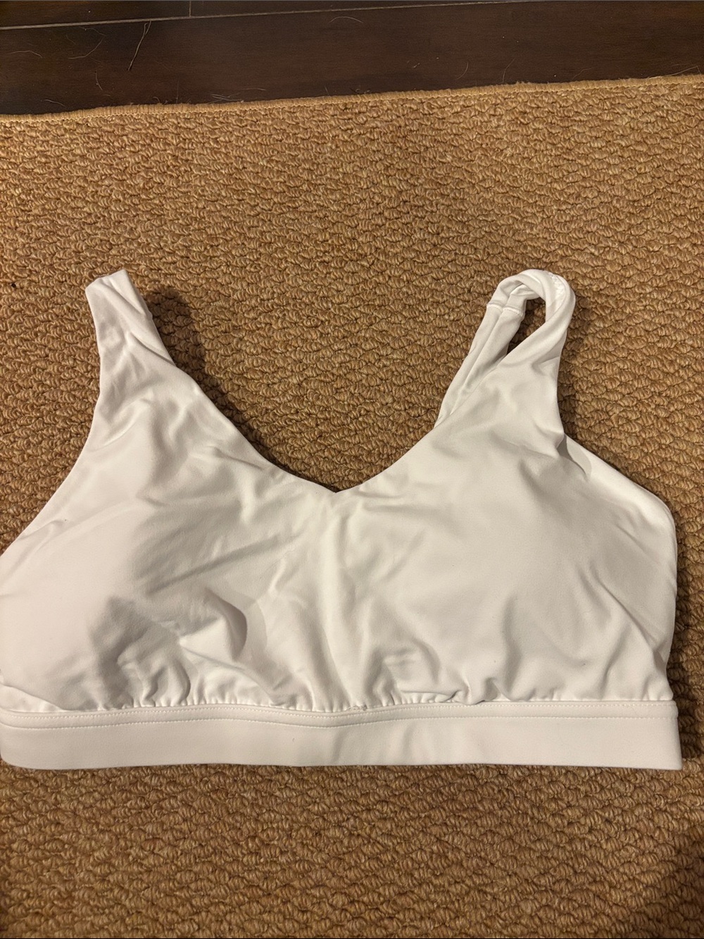 Offline by Aerie White Wireless Stretch Bra Lounge padded size L